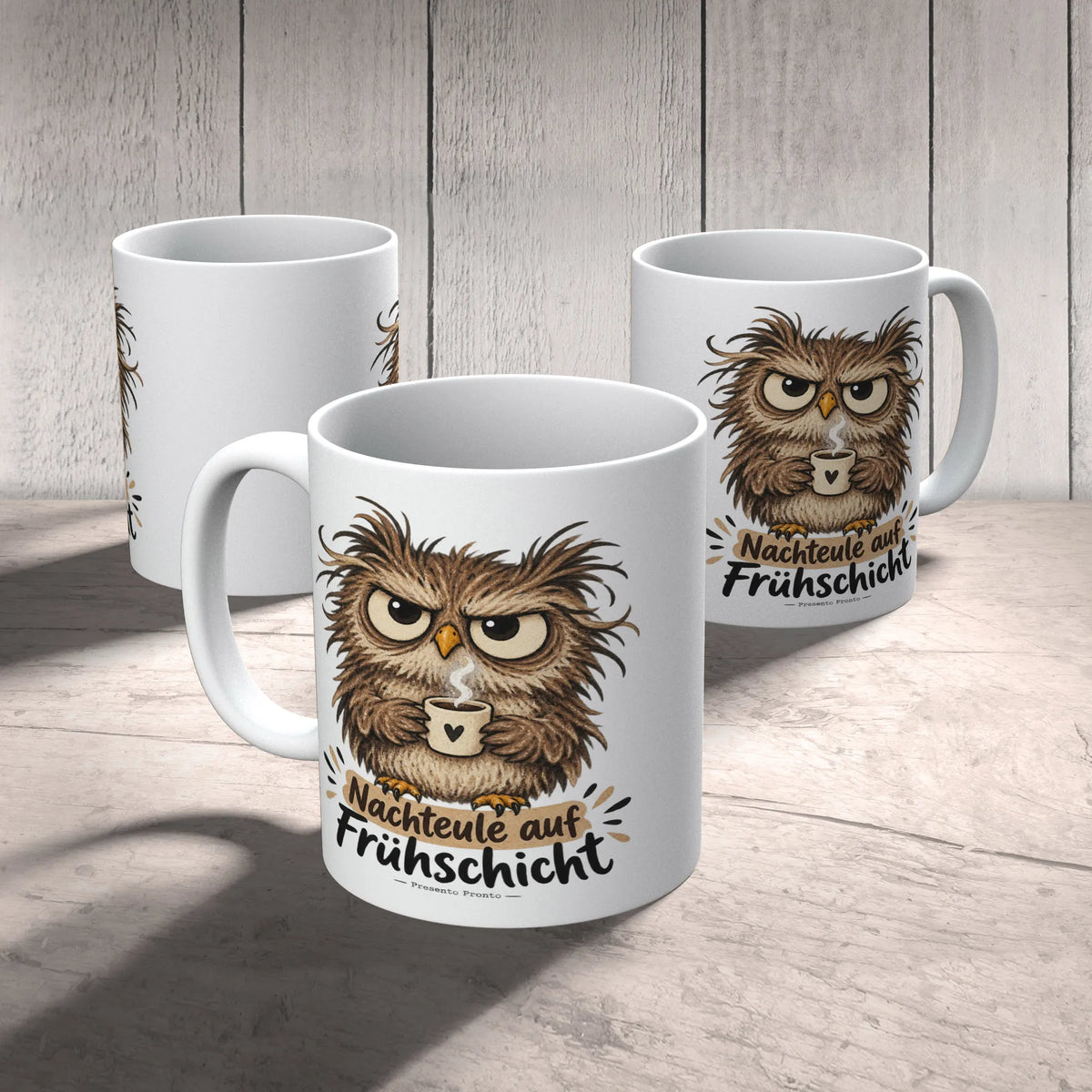 Lustige Tasse mit Eule für müde Nachteulen|p:2014656|h:7622e57ee80dcab844e6e5ff3a828d6c