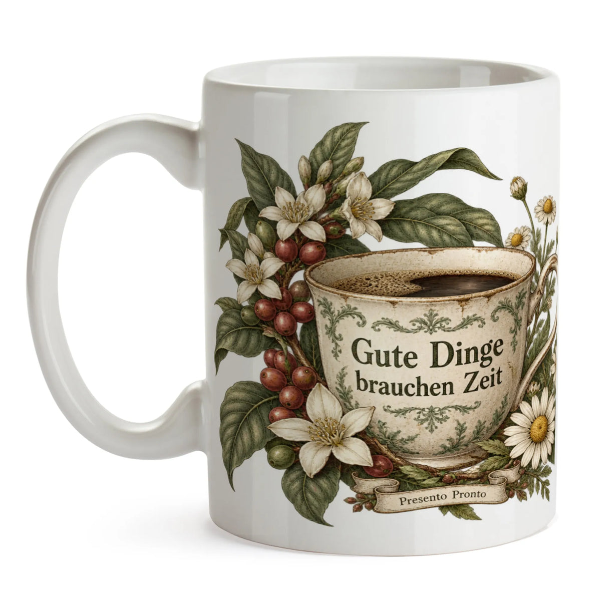 Nostalgische Vintage Tasse für Kaffeeliebhaber mit Kaffeeblüten|p:2014665|h:5f7c89ac3b65367a975b13af8549f231
