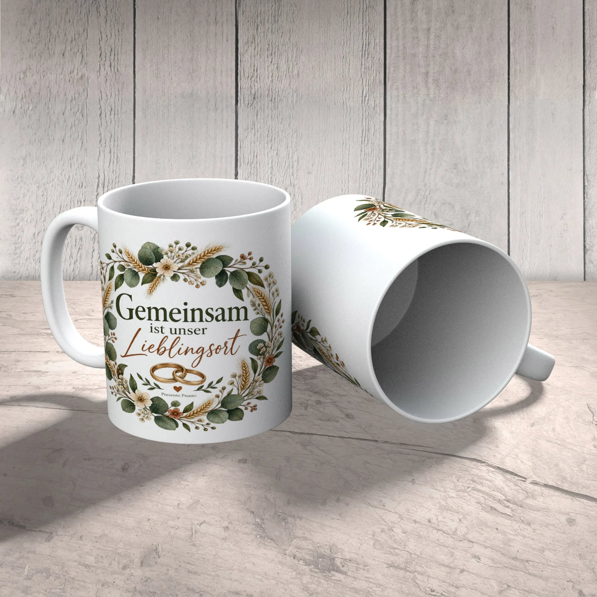 Romantische Tasse zur Hochzeit mit Eheringen|p:2014694|h:b23c5a343c0a004488e5cd0b2915e179