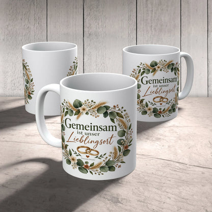 Romantische Tasse zur Hochzeit mit Eheringen|p:2014694|h:f1ae636f7f7ea7c112973dcea4ff233c