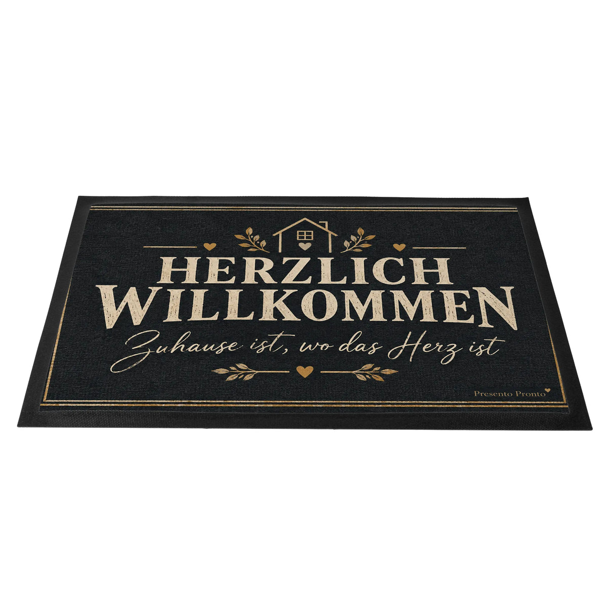 Herzliche Welcome-Fußmatte für Zuhause mit Haus|p:2014698|h:273eebb7cd399be598923f25a6b9a134