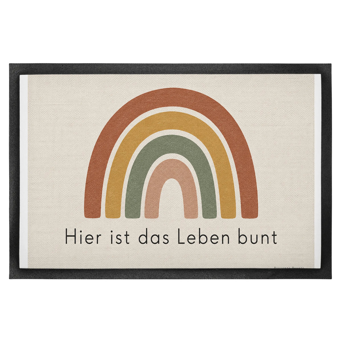 Fröhliche Fußmatte mit Regenbogen zum Einzug|p:2014700|h:5e1f5050f084285ea15977e33190e980