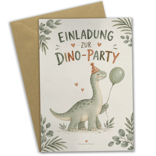 Süße Einladungskarte mit Dino-Baby Brachiosaurus|p:2014708|h:8f103ff65d32114b95b39dd3df57b4c9