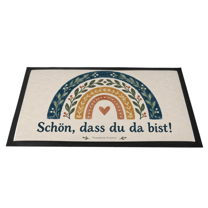 Herzliche Fußmatte mit Regenbogen für Gäste|p:2014710|h:16b73b07741c1a5bbb3e879936390c7f