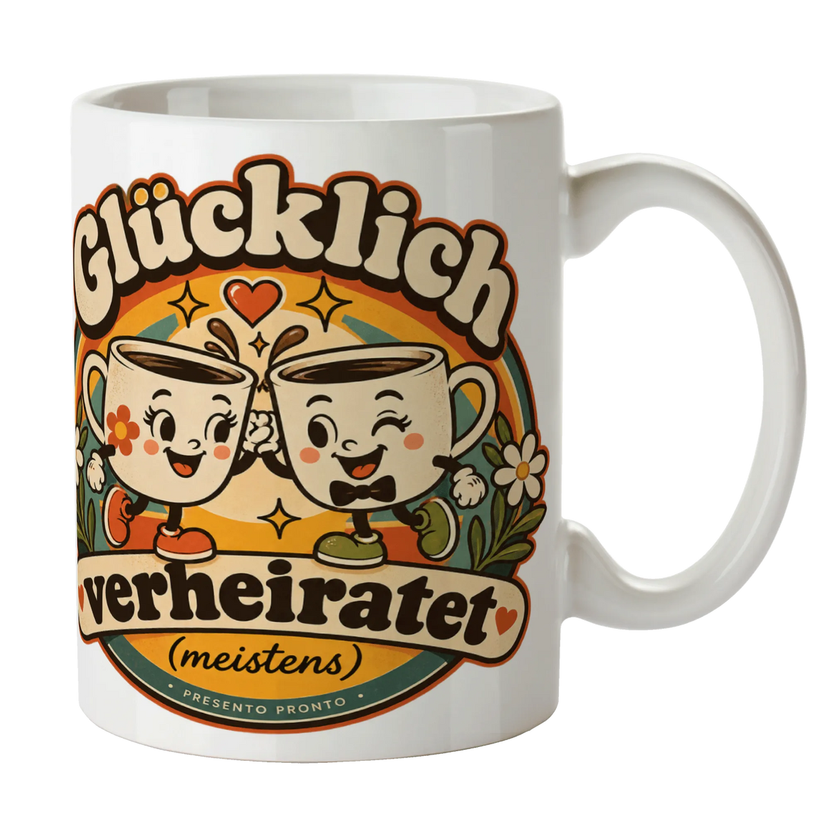 Lustige Tasse zur Hochzeit mit anstoßenden Kaffeetassen|p:2014720|h:a2ee1c16b464f53dcd56ffbbc44d58ae