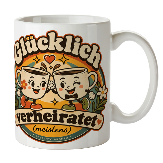 Lustige Tasse zur Hochzeit mit anstoßenden Kaffeetassen|p:2014720|h:a2ee1c16b464f53dcd56ffbbc44d58ae