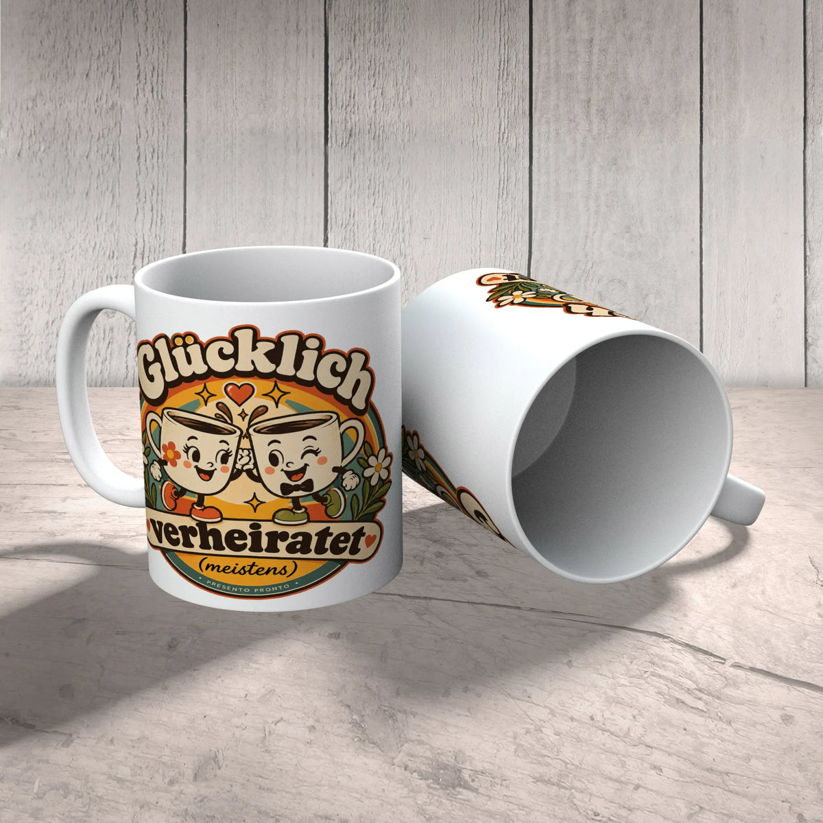 Lustige Tasse zur Hochzeit mit anstoßenden Kaffeetassen|p:2014720|h:f95c7f4db294033f8741265e41fee2a1