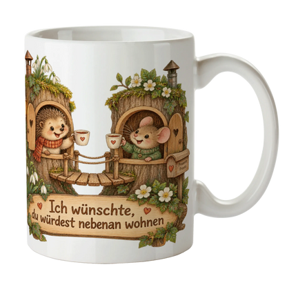 Liebevolle Tasse für Freundin Ich wünschte du würdest nebenan wohnen|p:2014721|h:0d98604931a81b76877718f830da7dc2