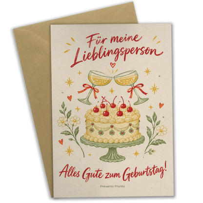 Liebevolle Geburtstagskarte für die Freundin mit Kuchen|p:2014728|h:fc95445e24b9e5c78778ca78c8982c35