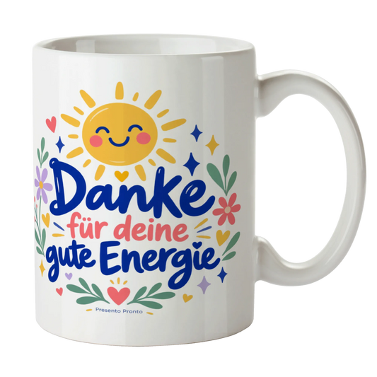 Fröhliche Danke Tasse mit lächelnder Sonne|p:2014729|h:9101239d3478752866247008548bb1d1