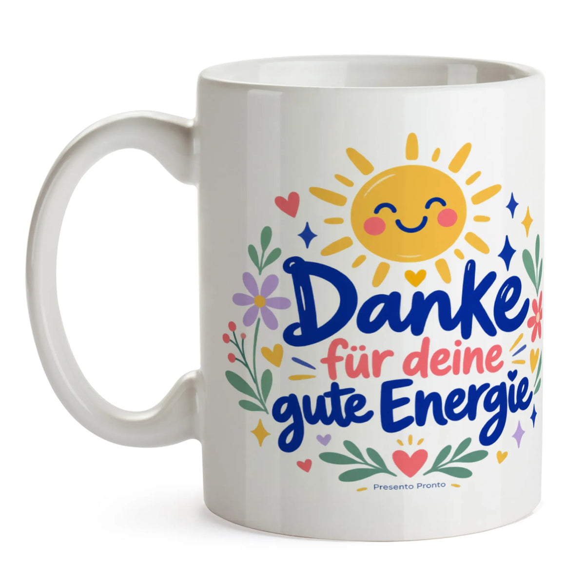 Fröhliche Danke Tasse mit lächelnder Sonne|p:2014729|h:81d08fa9cca28f147c7c354a7783d625