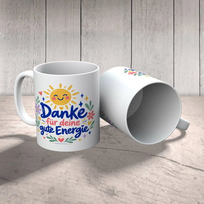 Fröhliche Danke Tasse mit lächelnder Sonne|p:2014729|h:072c0f7cda1f4dacd60ccfdee901e955