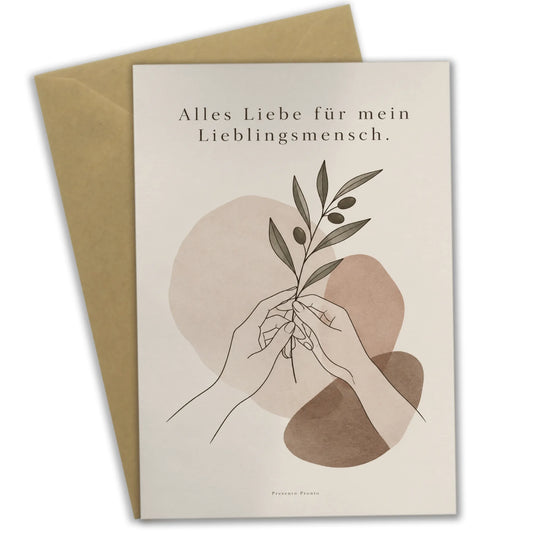 Elegante Geburtstagskarte für die Freundin mit Olivenzweig|p:2014735|h:edcbd0b8a51c7007777f1f9557e2b5d7