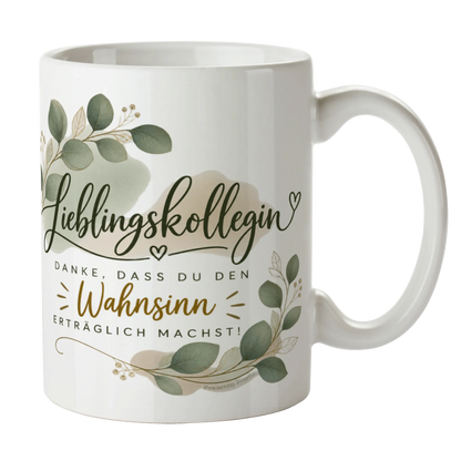 Lustige Tasse für die Arbeit für die Lieblingskollegin mit Eukalyptus|p:2014737|h:6546554b8e561da6738d40d87e4e3359