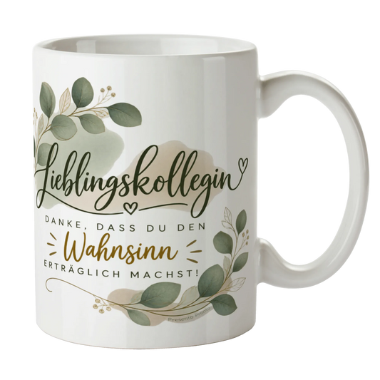 Lustige Tasse für die Arbeit für die Lieblingskollegin mit Eukalyptus|p:2014737|h:6546554b8e561da6738d40d87e4e3359