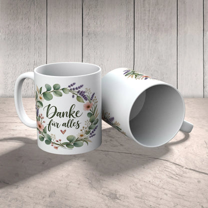 Elegante Tasse zum Danke sagen mit Blumenkranz|p:2014738|h:531e3eea6a048fd58b3565c7bb1c13c5