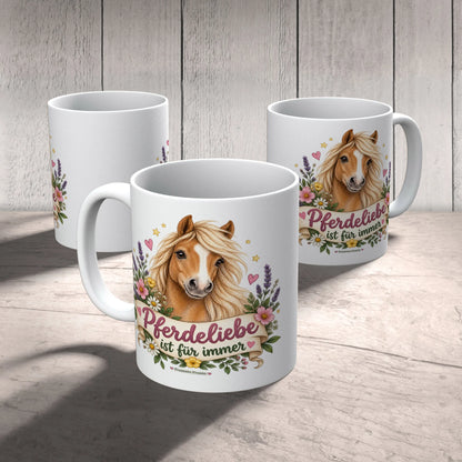 Liebevolle Tasse mit Pferd für Pferdemädchen|p:2014739|h:83140d628778ee34102f5beb199e664d
