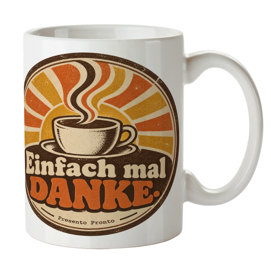 Herzliche Danke Tasse mit Retro-Abzeichen|p:2014743|h:8b622d0027cad3d6def9a5af060d4acb