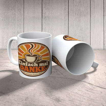 Herzliche Danke Tasse mit Retro-Abzeichen|p:2014743|h:1c15cd82d4c52585f5d3eb8563f81d5d