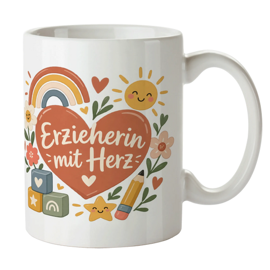 Herzliche Tasse für Erzieherin mit Regenbogenherz|p:2014750|h:48f4a0a1ff91474a0ac159bbe00ec6e9