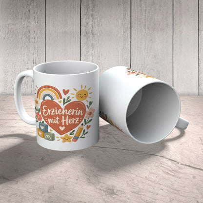 Herzliche Tasse für Erzieherin mit Regenbogenherz|p:2014750|h:dc6082e88f20db94f6f9c6dd1f7087c2