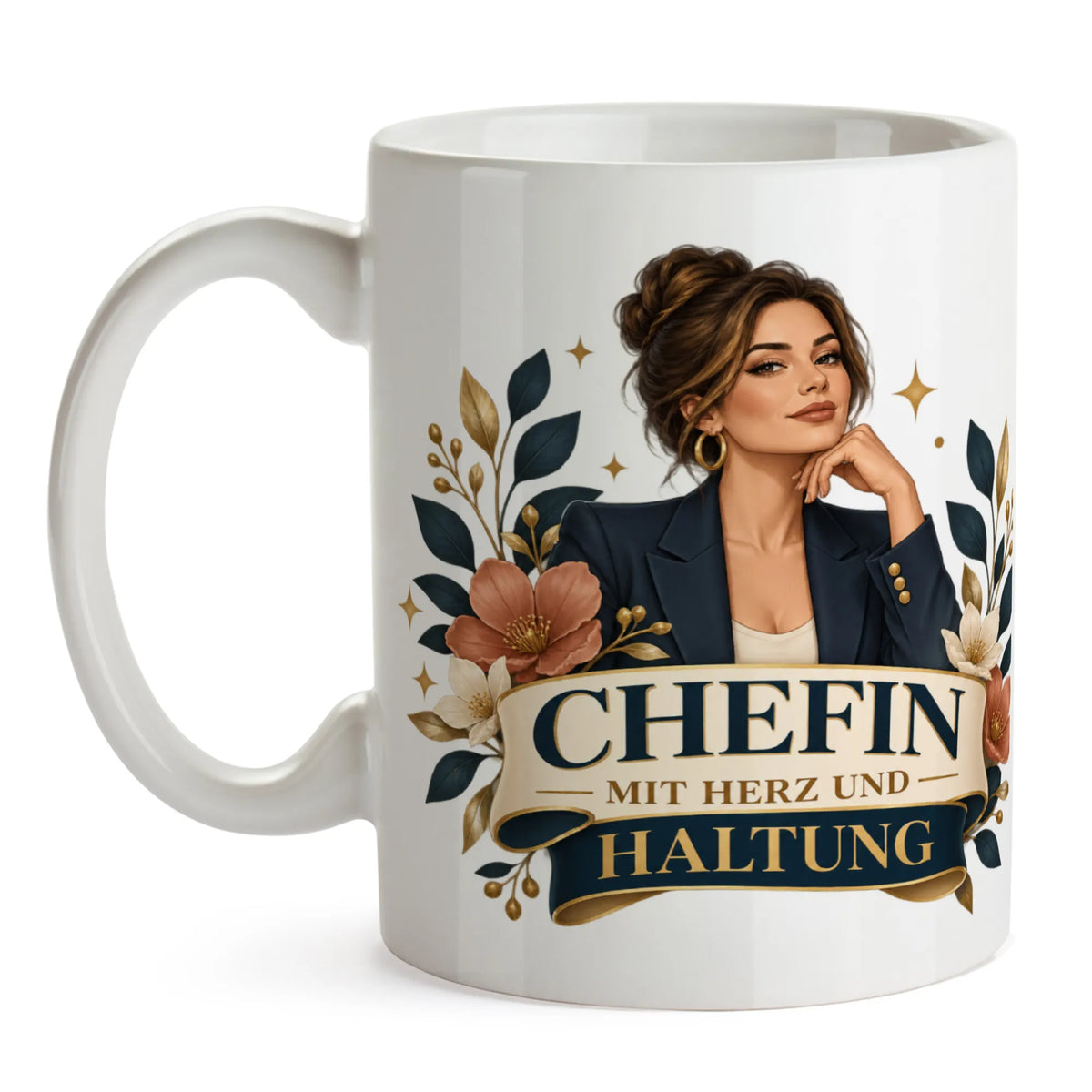 Elegante Tasse für die Chefin mit Businessfrau|p:2014755|h:45965c6f88c7eef90391a94bf48d7f77