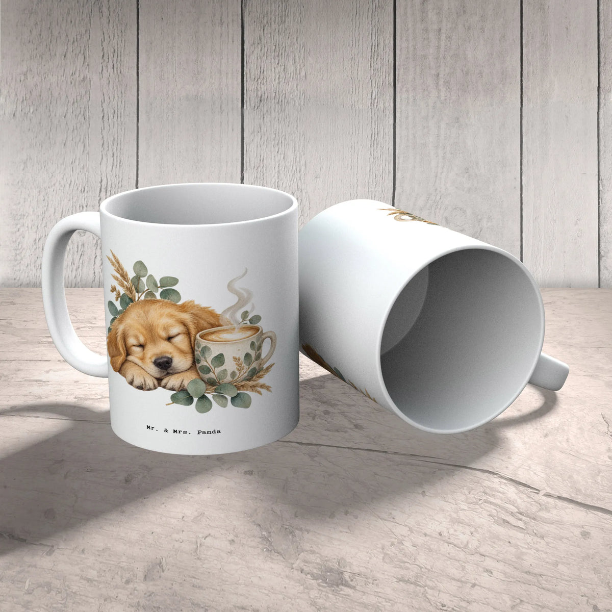 Süße Kaffeetasse für Hundefans mit schlafendem Golden Retriever|p:2014757|h:a7e61c1ec33798008e4fd1a41280e522