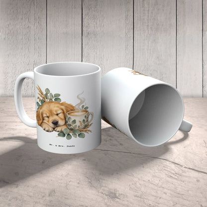 Süße Kaffeetasse für Hundefans mit schlafendem Golden Retriever|p:2014757|h:a7e61c1ec33798008e4fd1a41280e522