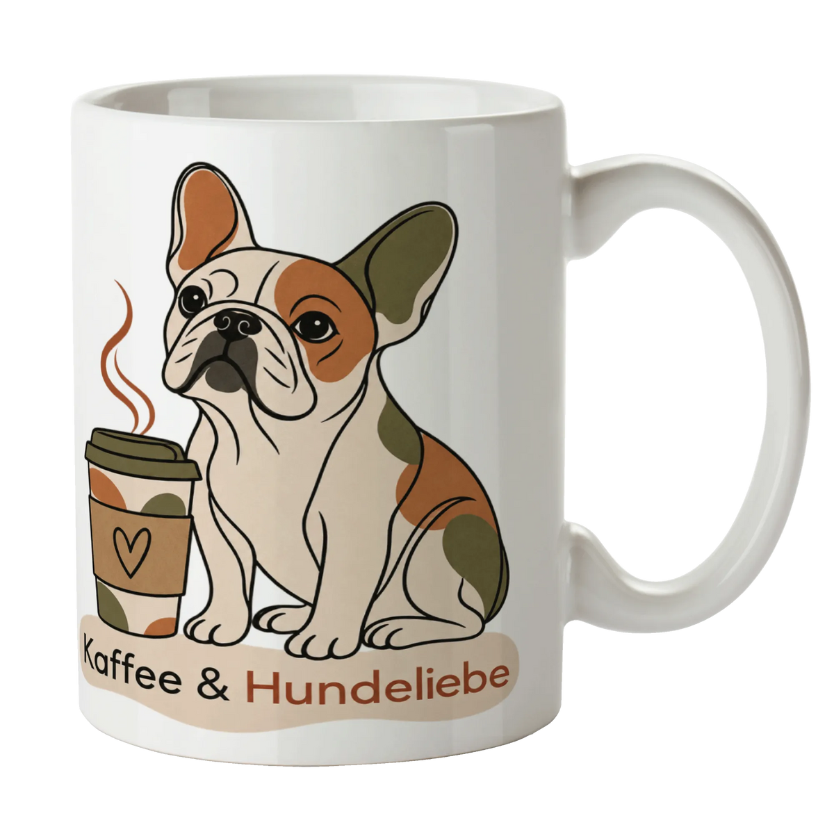 Elegante Kaffeetasse für Hundeliebhaber mit Französischer Bulldogge|p:2014758|h:ae2d3e8bb655ca88fc9b6cc365e65a92
