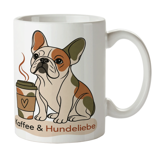 Elegante Kaffeetasse für Hundeliebhaber mit Französischer Bulldogge|p:2014758|h:ae2d3e8bb655ca88fc9b6cc365e65a92