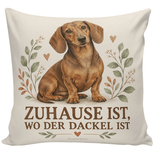 Gemütliches Kissen mit Dackel für Dackelliebhaber|p:2014762|h:8835f5a72196b66fc5f5b328344446ab
