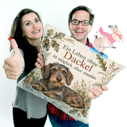 Lustiges Kissen für Dackelbesitzer mit rauhaarigem Dackel|p:2014766|h:7b5d99ed898a2103f0cf18745a13cb05