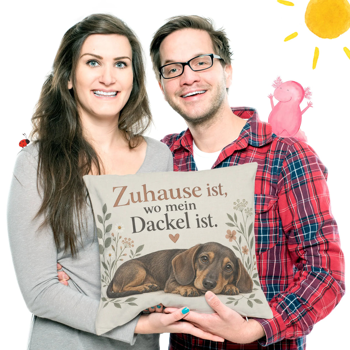 Gemütliches Kissen mit Dackel für Dackelbesitzer|p:2014768|h:e6edc9d7a6713ba21ce07cb263f80db0