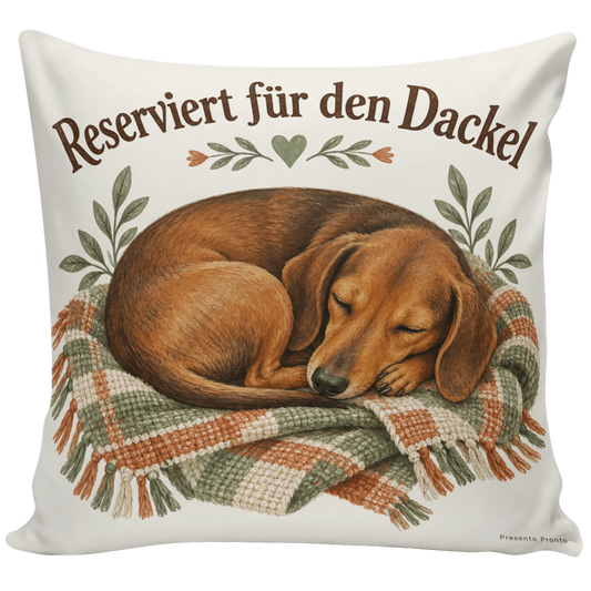 Lustiges Kissen mit schlafendem Dackel für Dackelfans|p:2014771|h:bbc7d4921c30454d496b2ef684d5e661