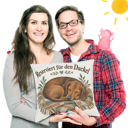 Lustiges Kissen mit schlafendem Dackel für Dackelfans|p:2014771|h:11f275ad9d233984dda5cc8e4ffd5611