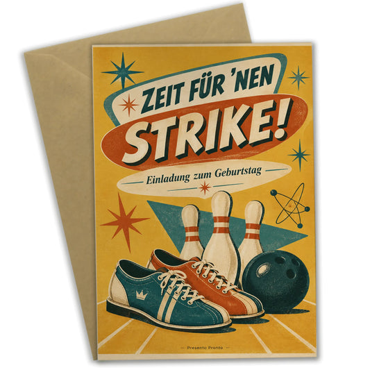 Lustige Einladungskarte zum Bowlinggeburtstag mit Bowlingball|p:2014774|h:b9019356d4e87e3471e69df7002809a8