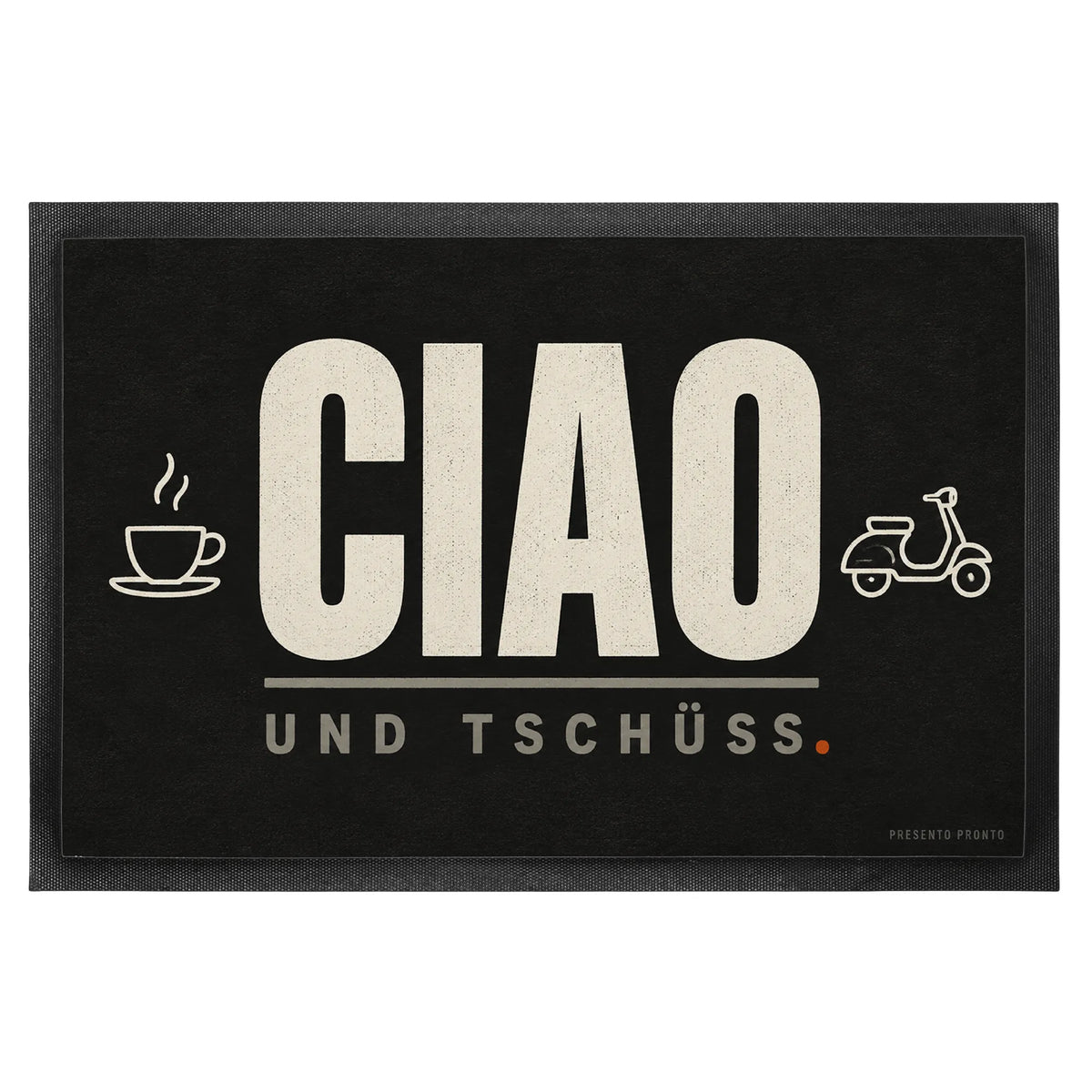 Lustige Fußmatte Ciao für Italienfans mit Vespa|p:2014778|h:b08b774ee46f326efce029f5d132da96