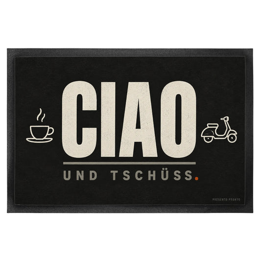 Lustige Fußmatte Ciao für Italienfans mit Vespa|p:2014778|h:b08b774ee46f326efce029f5d132da96