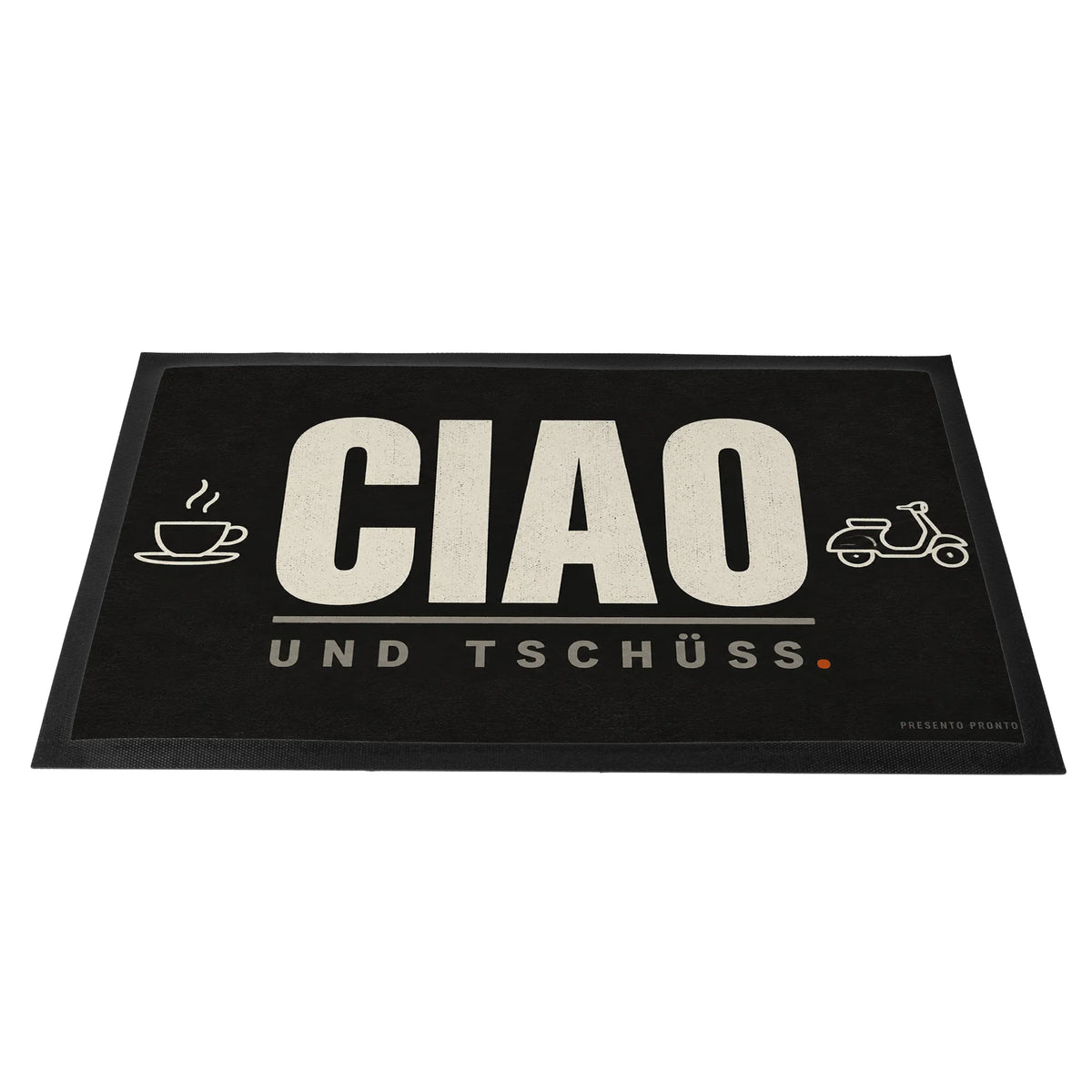 Lustige Fußmatte Ciao für Italienfans mit Vespa|p:2014778|h:eac9449720021f8b7fddf8a1cd16d5c3