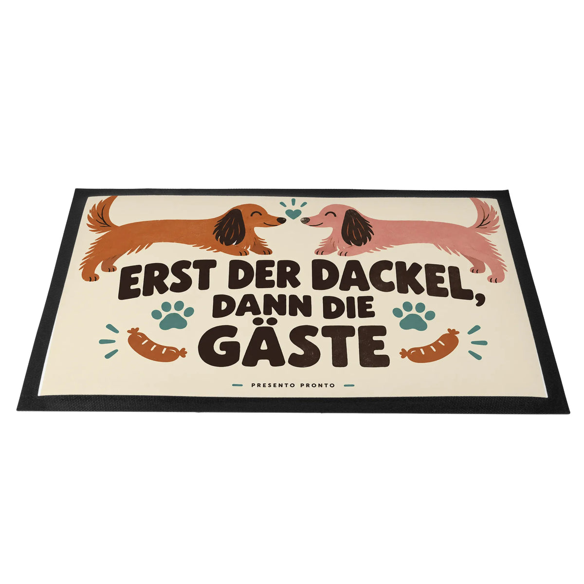 Lustige Fußmatte mit zwei Dackeln für Hundebesitzer|p:2014784|h:2539e9afa3473022aeb59a87e013a8d5
