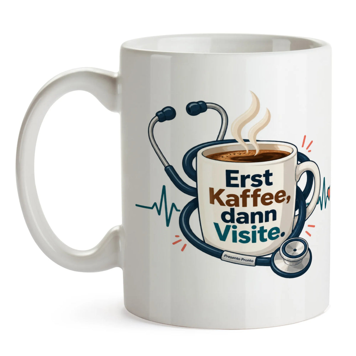 Lustige Tasse für Arzt mit Stethoskop|p:2014792|h:5b0104b4d419204ca9a37704fe08ef61