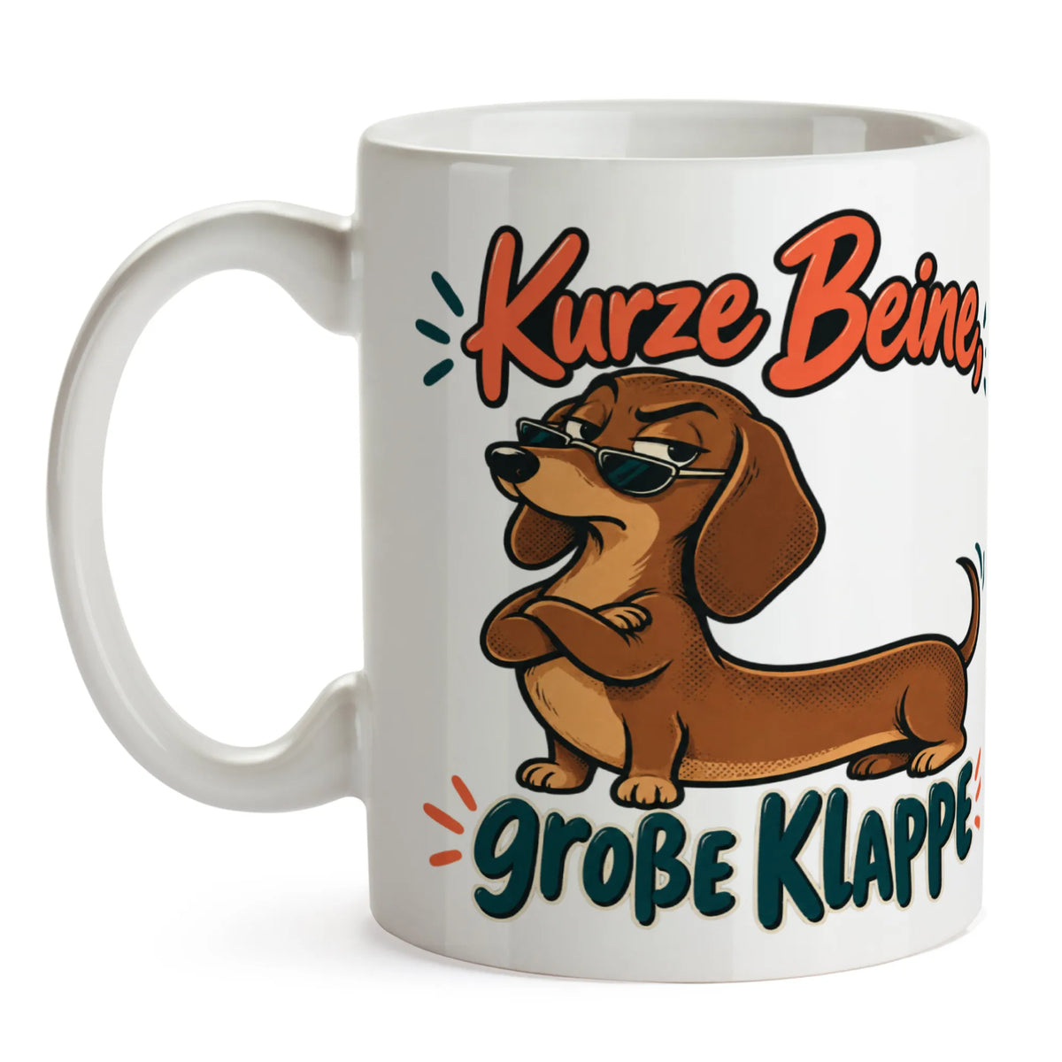 Lustige Tasse für Dackelfans mit Sonnenbrille|p:2014793|h:a079222d39dd584854e30c19bad618bf