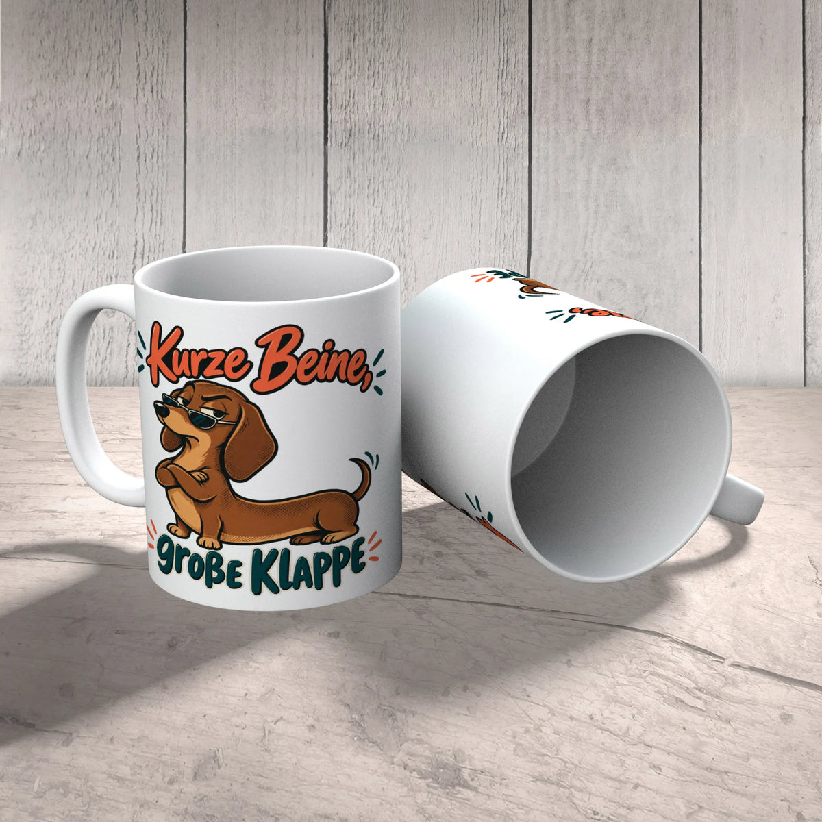 Lustige Tasse für Dackelfans mit Sonnenbrille|p:2014793|h:cbe3c9ea1d6aa4f60c19e6b7e14d6533