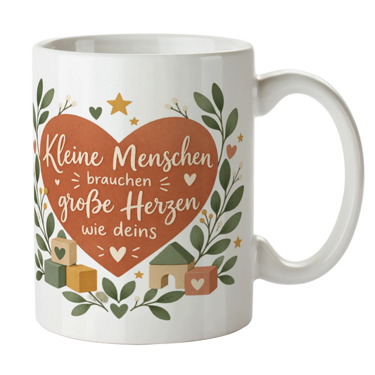 Herzliche Tasse für Erzieher mit terrakottafarbenem Herz|p:2014800|h:8ae3d2627234cf879012936ac0aa7ff9
