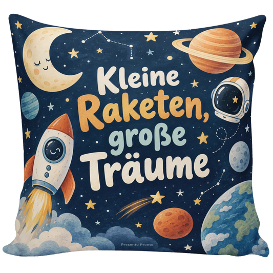 Süßes Kissen fürs Kinderzimmer mit freundlicher Rakete|p:2014807|h:8bd0fe6290a01719a2cf9e1532aa4e33