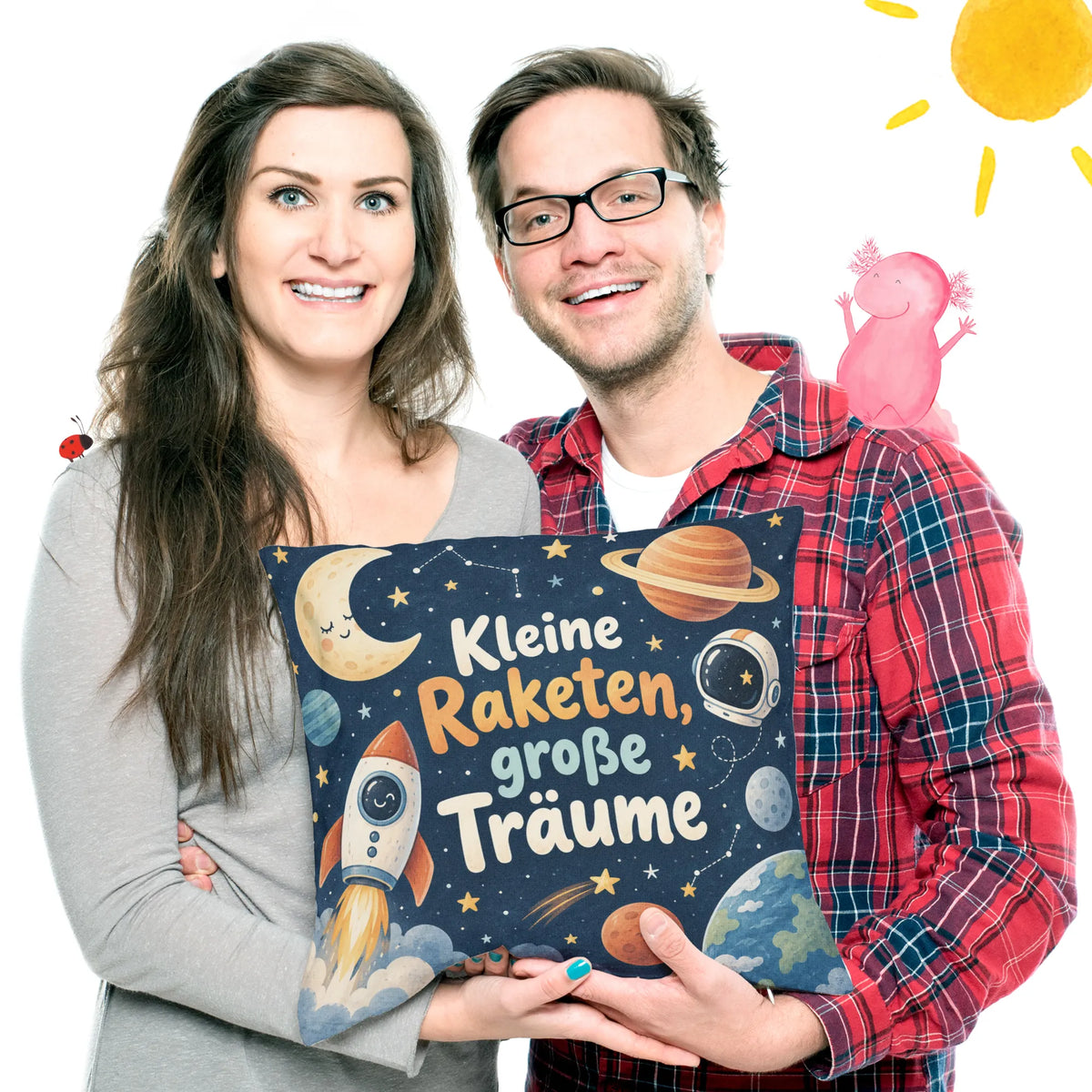 Süßes Kissen fürs Kinderzimmer mit freundlicher Rakete|p:2014807|h:d4da261e925f61ca3545bcee8e9a3647