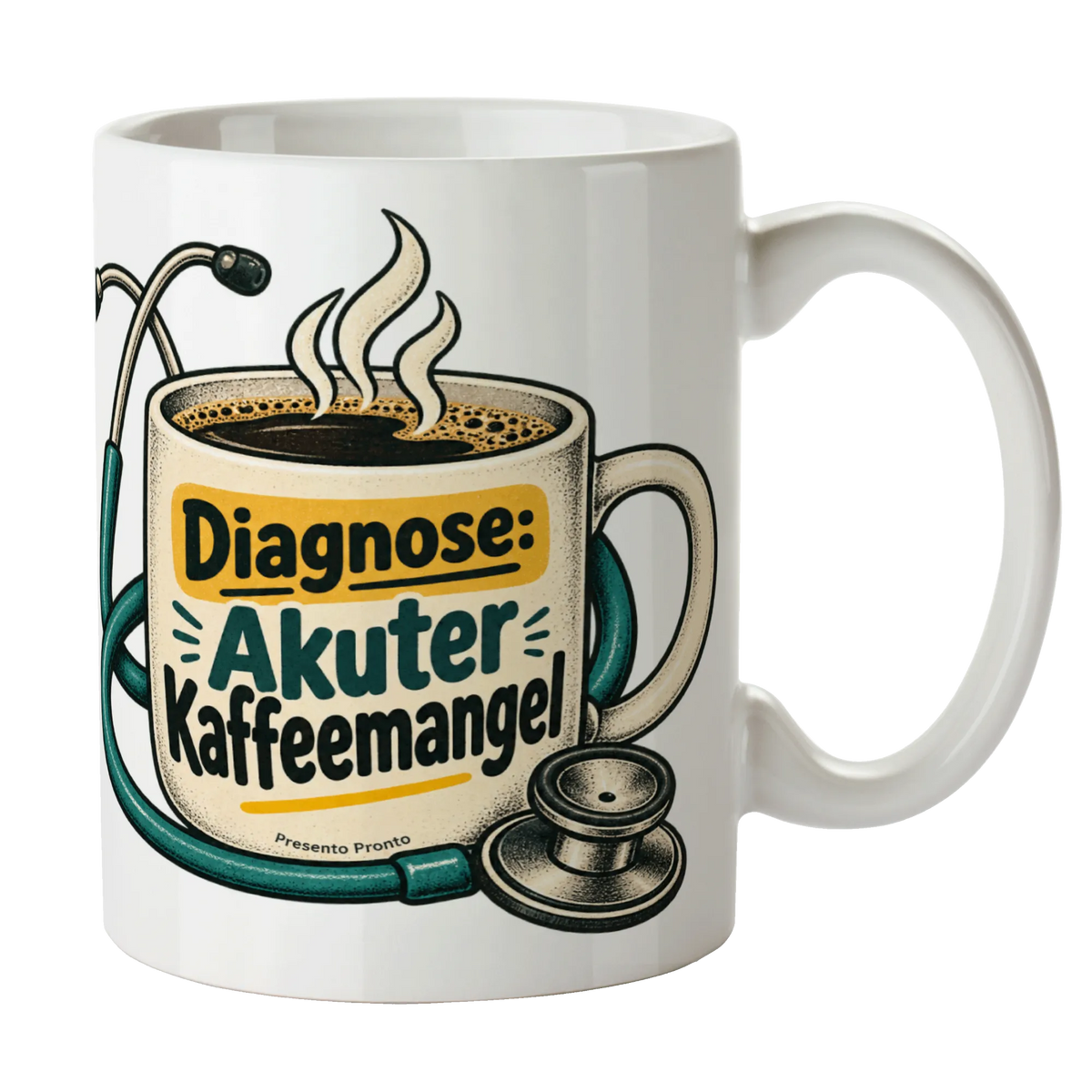 Lustige Tasse für Ärzte mit Stethoskop und Kaffeebecher|p:2014808|h:823604ee7fccfb889d03276eee924b5a