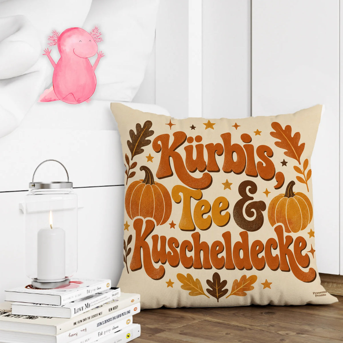 Kuscheliges Kissen für den Herbst mit Kürbissen|p:2014809|h:455c17b449e804c3b93446e643fcbe96