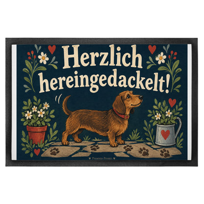 Lustige Fußmatte Herzlich hereingedackelt für Dackelfans|p:2014822|h:746bbc86db4639b2ab1b4c0c8d3a3891