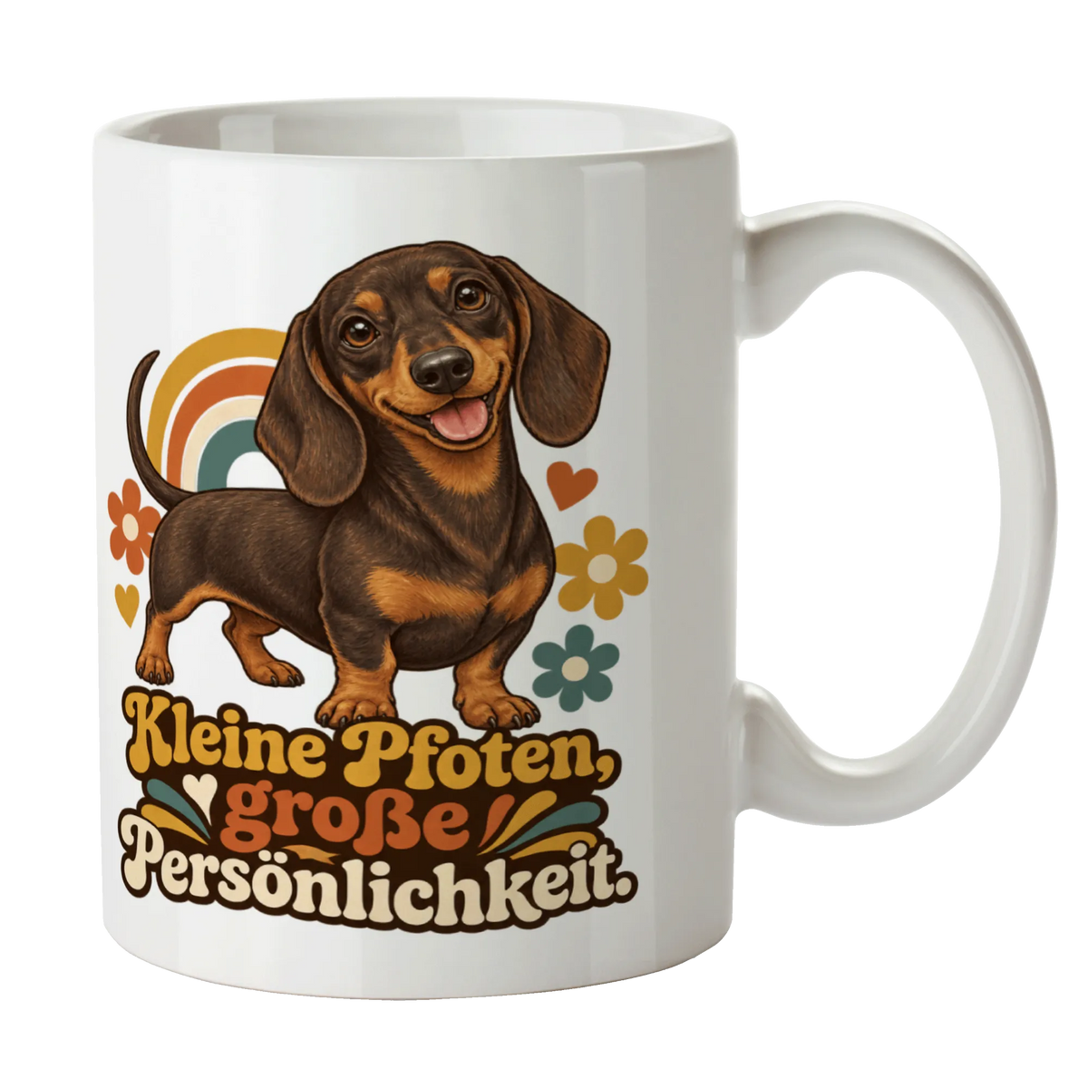 Lustige Dackeltasse für Dackelliebhaber mit fröhlichem Dackel|p:2014825|h:c53aac3038057a7d2c3336bb1bbe5da9